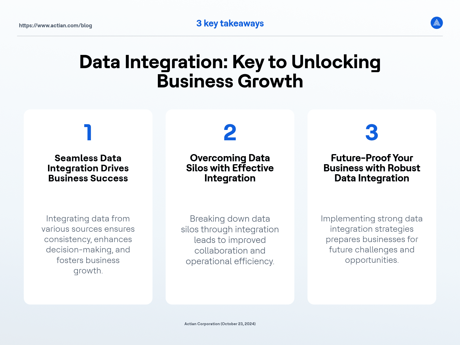 data integration key takeaways