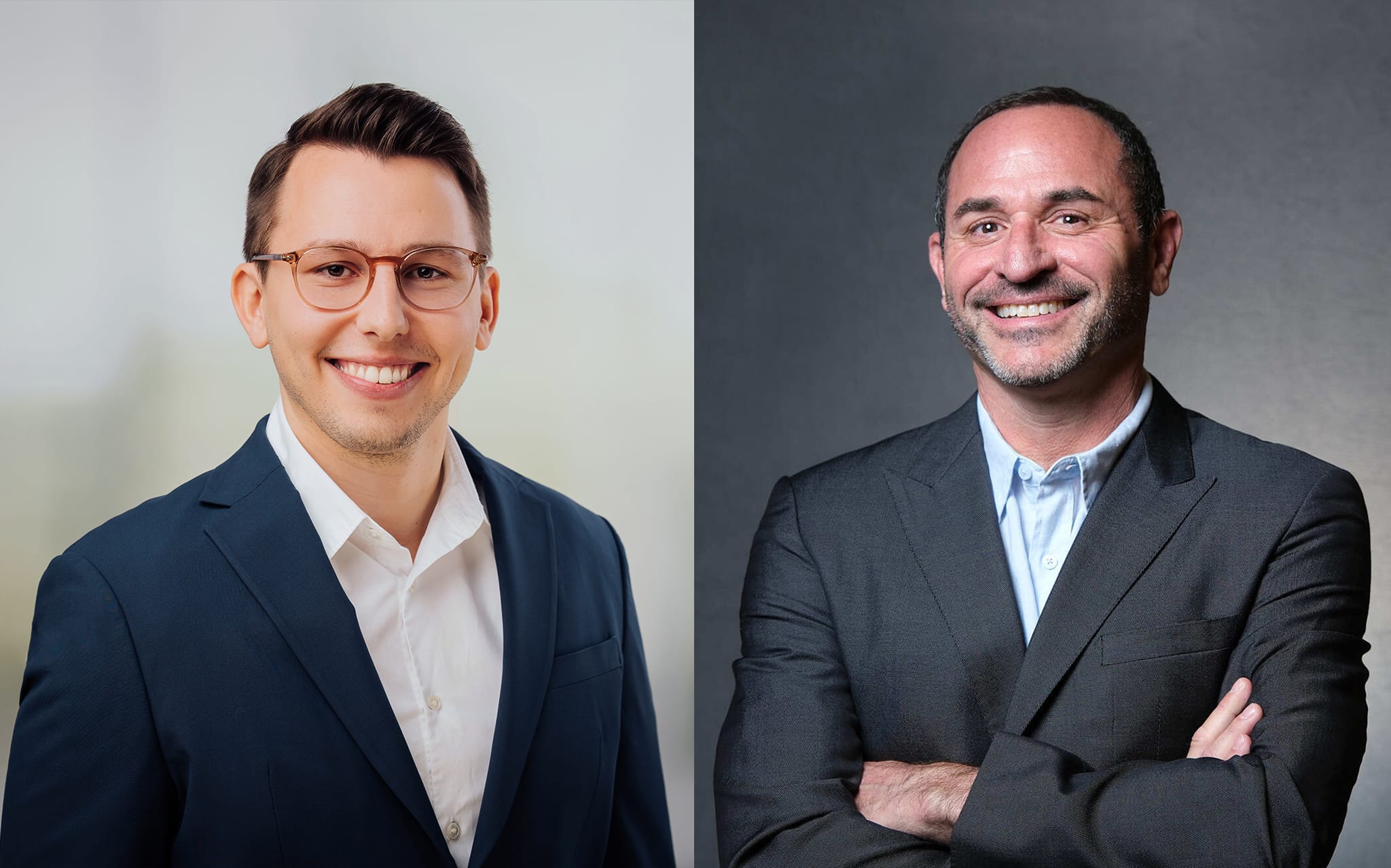 Headshots of Ron Weber and Thomas Schweser representing the joy of being a part of Actian Life