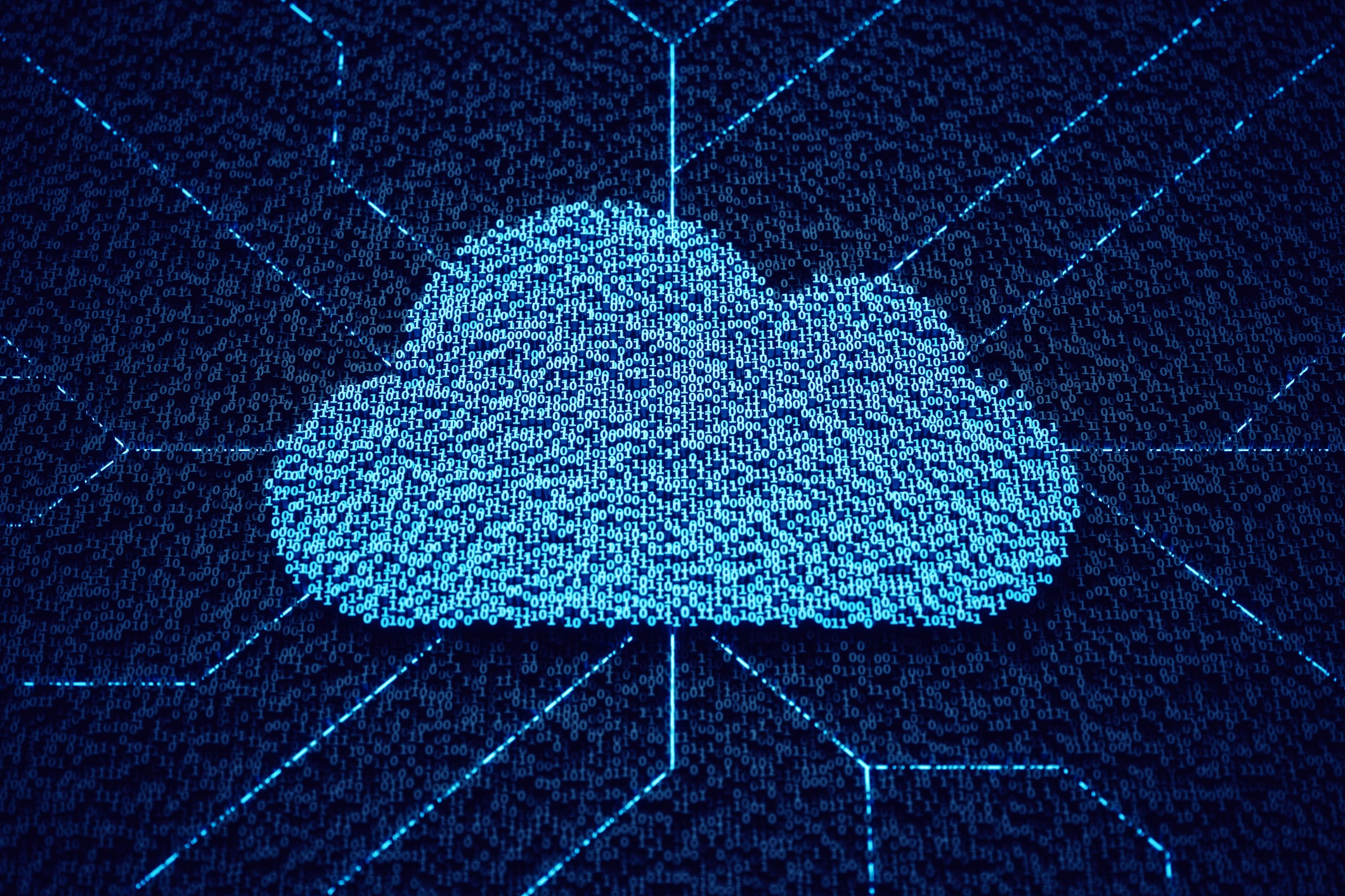 abstract concept of connecting data sources with confidence